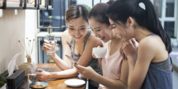 Best female friends drinking coffee