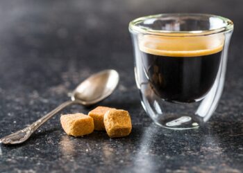 Cup of espresso coffee