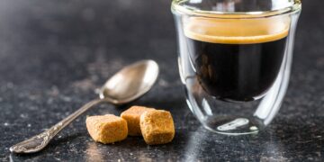 Cup of espresso coffee