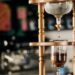 alternative way of espresso brewing, cold water dripping on ground coffee in cold brew coffee maker