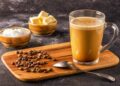 Bulletproof coffee, blended with organic butter and MCT coconut oil
