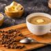 Bulletproof coffee, blended with organic butter and MCT coconut oil