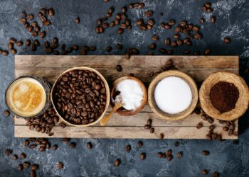 Bulletproof coffee with coconuts