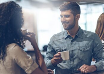 Coffee break with joy.