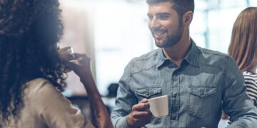 Coffee break with joy.