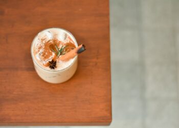 Coffee with cinnamon.