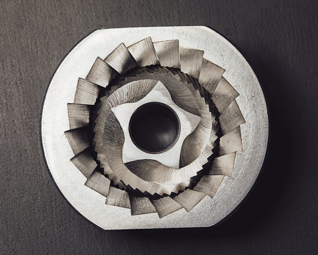 Metallmahlwerk im Detail