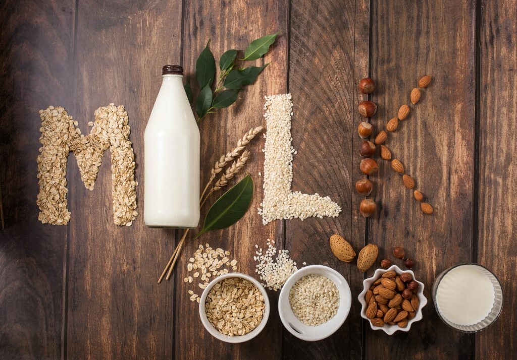 Plant Based Milk, Milk Alternative Drink, Rice, Oat, Nut Milk