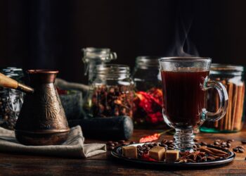 Spiced Coffee in Glass.