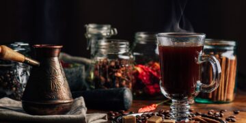 Spiced Coffee in Glass.