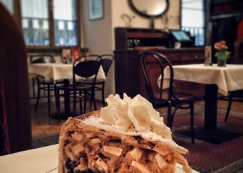 Imperial cake in a wiener cafè