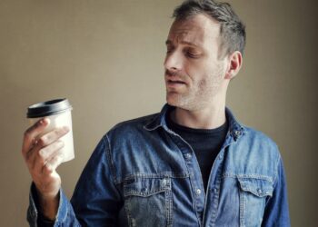 Man with a cup of coffee